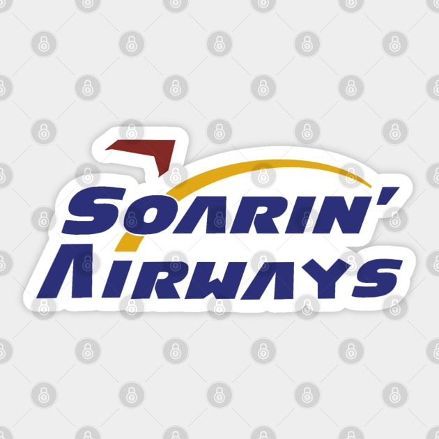 Soarin airways Sticker by Hundred Acre Woods Designs